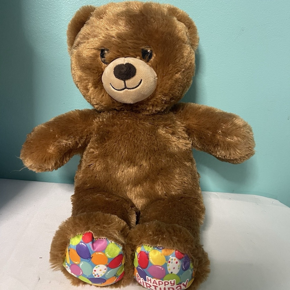 BABW / Build a Bear Workshop HAPPY‎ BIRTHDAY BEAR 15" Plush Stuffed Animal Toy